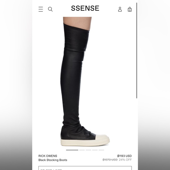 Rick Owens Stocking Shoes Boots - Picture 13 of 13